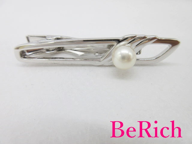 ミキモト MIKIMOTO パール 付き ネクタイピン タイピン ビジネス スーツ 小物 【中古】【送料無料】 ba2497
