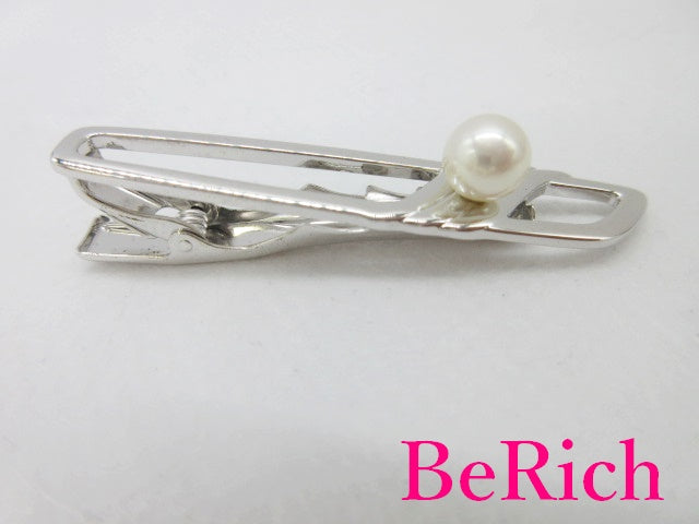 ミキモト MIKIMOTO パール 付き ネクタイピン タイピン ビジネス スーツ 小物 【中古】【送料無料】 ba2497