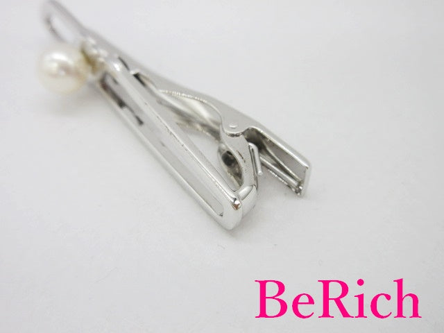 ミキモト MIKIMOTO パール 付き ネクタイピン タイピン ビジネス スーツ 小物 【中古】【送料無料】 ba2497