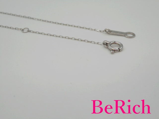 4℃ ヨンドシー K10 WG ジルコニア CZ デザイン ネックレス ペンダント 10金 シルバー ホワイト ゴールド ジュエリー アクセサリー 【中古】【送料無料】 ba2619