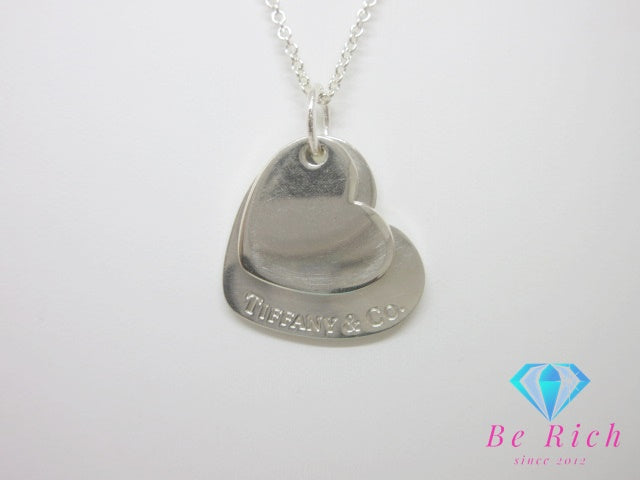 ティファニー TIFFANY & Co. ダブル ハート タグ ペンダント ネックレス シルバー 925 SILVER ジュエリー アクセサリー 【中古】【送料無料】 ba2768
