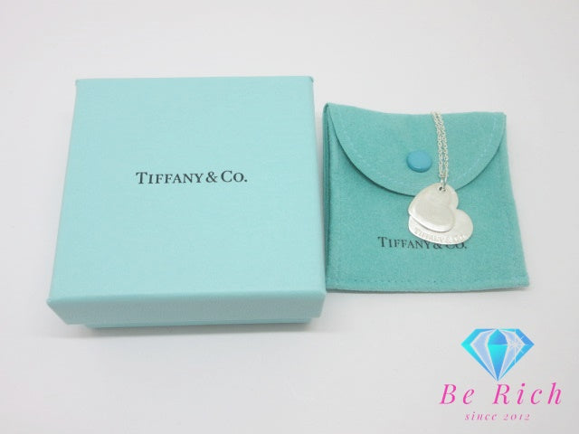 ティファニー TIFFANY & Co. ダブル ハート タグ ペンダント ネックレス シルバー 925 SILVER ジュエリー アクセサリー 【中古】【送料無料】 ba2768