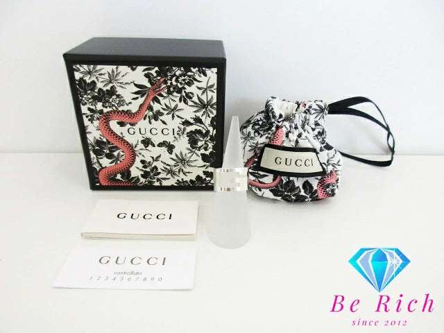 グッチ GUCCI ブランデッド G ワイド リング 指輪 #9 SV Ag 925 シルバー ロゴ ジュエリー アクセサリー【中古】【送料無料】 ba2908