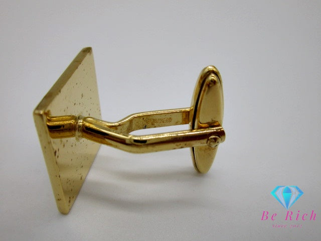 ニナリッチ カフス ゴールド メッキ ロゴ カフリンクス ヴィンテージ ビジネス スーツ 小物 NINA RICCI 【中古】【送料無料】 ba3115