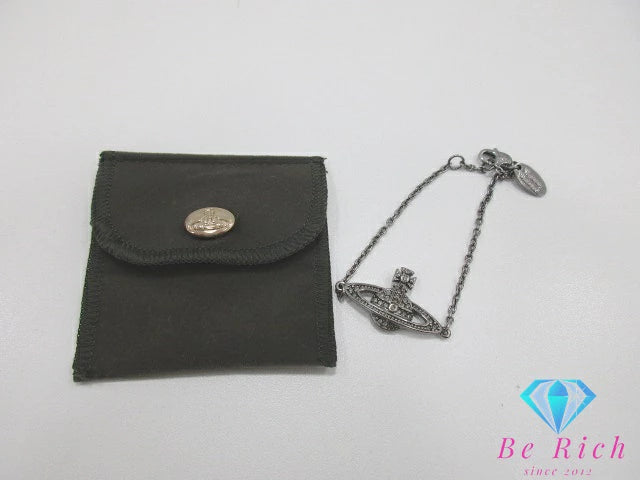 ヴィヴィアンウエストウッド Vivienne Westwood ミニ バスレリーフ ブレスレット シルバー メタル バングル ロゴ ジュエリー アクセサリー 小物【中古】【送料無料】 ba3155