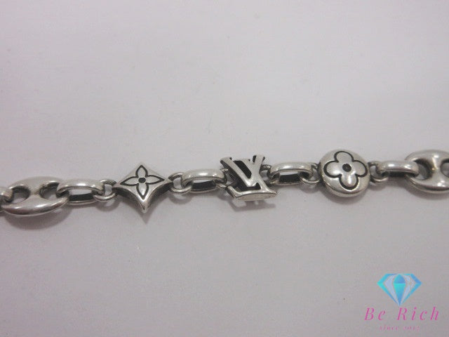 ルイ ヴィトン LOUIS VUITTON M02743 ブレスレット LV セーラー スターリングシルバー SV925 モノグラム LV ロゴ アクセサリー ジュエリー メンズ レディース【中古】【送料無料】 ba3638