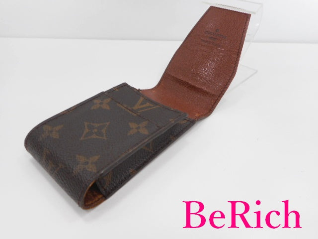 ルイ ヴィトン エテュイ シガレット M63024 モノグラム 茶 ブラウン PVC レザー たばこ 煙草 ケース LOUIS VUITTON 【中古】【送料無料】bc1858