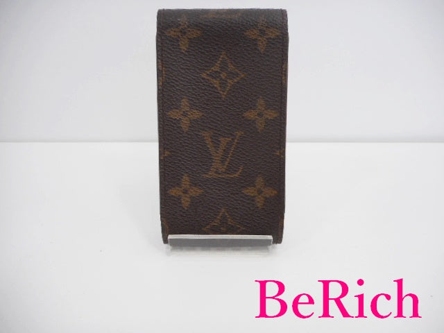 ルイ ヴィトン エテュイ シガレット M63024 モノグラム 茶 ブラウン PVC レザー たばこ 煙草 ケース LOUIS VUITTON 【中古】【送料無料】bc1858