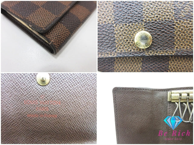 ルイ ヴィトン LOUIS VUITTON 6連 キーケース ダミエ ミュルティ クレ 6 N62630 エベヌ LV ロゴ キーホルダー アクセサリー 小物 【中古】【送料無料】 bc2191
