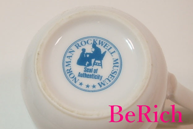 ノーマン ロックウェル マグカップ TC3 白 ホワイト マルチカラー 陶器 Norman Rockwell 【中古】【送料無料】 bh1479