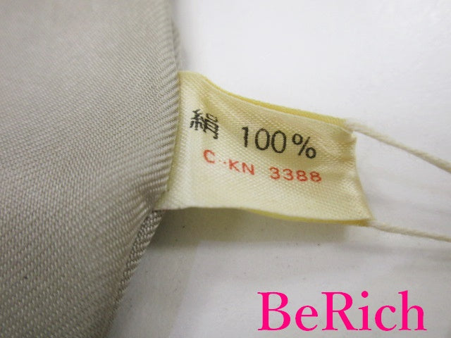 バーバリー BURBERRY ストール グレー チェック シルク 絹 ショール 大判 スカーフ マフラー 巻物 婦人 レディース 【中古】【送料無料】 bh2160