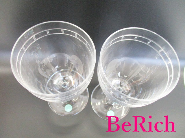 ティファニー ペア ワイングラス セット クリア カップ クリスタル ガラス コップ テーブルウェア 食器 TIFFANY&Co. 【中古】【送料無料】 bh2213