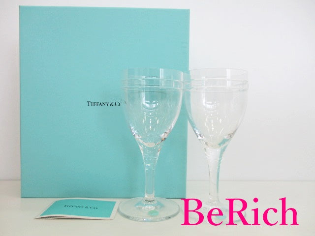 ティファニー ペア ワイングラス セット クリア カップ クリスタル ガラス コップ テーブルウェア 食器 TIFFANY&Co. 【中古】【送料無料】 bh2213