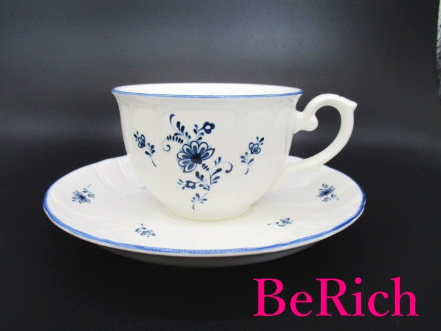 ノリタケ NORITAKE クラフトーン ティー カップ & ソーサー 6客 セット ホワイト 白 ブルー 青 フラワー 花柄 陶器 コップ 皿 紅茶 食器 テーブル ウェア 製陶 【中古】【送料無料】 bh2218