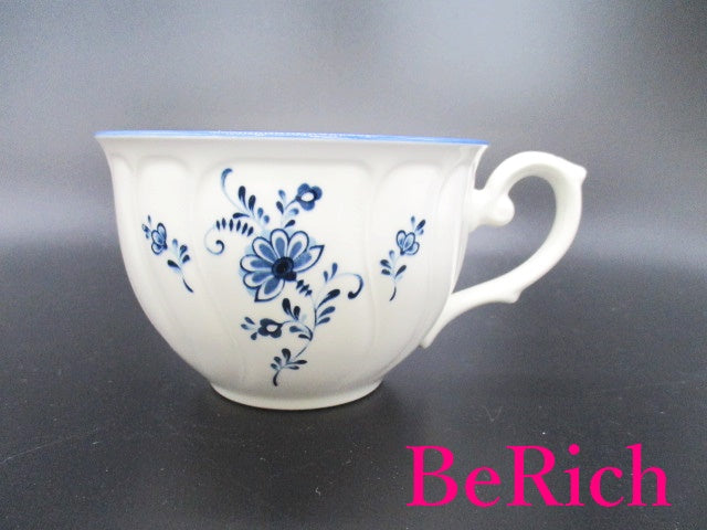 ノリタケ NORITAKE クラフトーン ティー カップ & ソーサー 6客 セット ホワイト 白 ブルー 青 フラワー 花柄 陶器 コップ 皿 紅茶 食器 テーブル ウェア 製陶 【中古】【送料無料】 bh2218