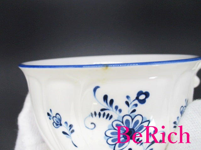ノリタケ NORITAKE クラフトーン ティー カップ & ソーサー 6客 セット ホワイト 白 ブルー 青 フラワー 花柄 陶器 コップ 皿 紅茶 食器 テーブル ウェア 製陶 【中古】【送料無料】 bh2218