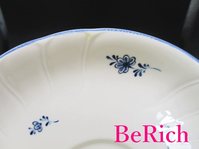 ノリタケ NORITAKE クラフトーン ティー カップ & ソーサー 6客 セット ホワイト 白 ブルー 青 フラワー 花柄 陶器 コップ 皿 紅茶 食器 テーブル ウェア 製陶 【中古】【送料無料】 bh2218