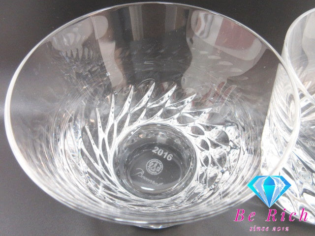 バカラ Baccarat グローリア GLORIA 2016 ロック ペア グラス 2個セット クリスタル ガラス 食器 セット テーブルウェア インテリア 小物 【中古】【送料無料】bh2306
