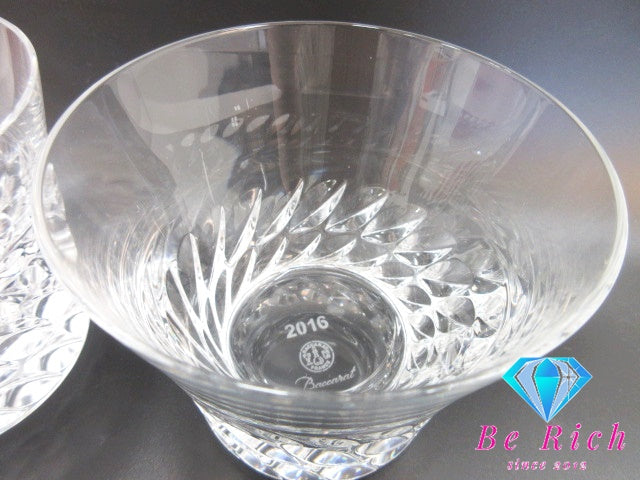 バカラ Baccarat グローリア GLORIA 2016 ロック ペア グラス 2個セット クリスタル ガラス 食器 セット テーブルウェア インテリア 小物 【中古】【送料無料】bh2306