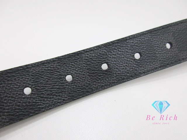 ルイ ヴィトン LOUIS VUITTON ダミエ グラフィット サンチュール シアトル メンズ ベルト 30mm M6834 90/36 黒 ブラック シルバー 金具 PVC レザー 【中古】【送料無料】 bh2737