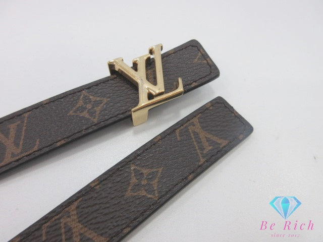 ルイ ヴィトン LOUIS VUITTON レディース ベルト LV アイコニック 20MM リバーシブル サイズ 65 ブラウン ブラック 茶 黒 PVC カーフ レザー ロゴ バックル 【中古】【送料無料】 bh2802