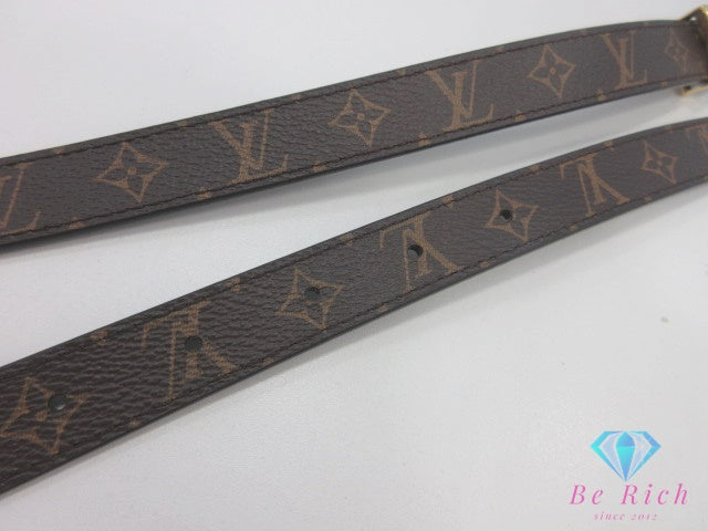 ルイ ヴィトン LOUIS VUITTON レディース ベルト LV アイコニック 20MM リバーシブル サイズ 65 ブラウン ブラック 茶 黒 PVC カーフ レザー ロゴ バックル 【中古】【送料無料】 bh2802
