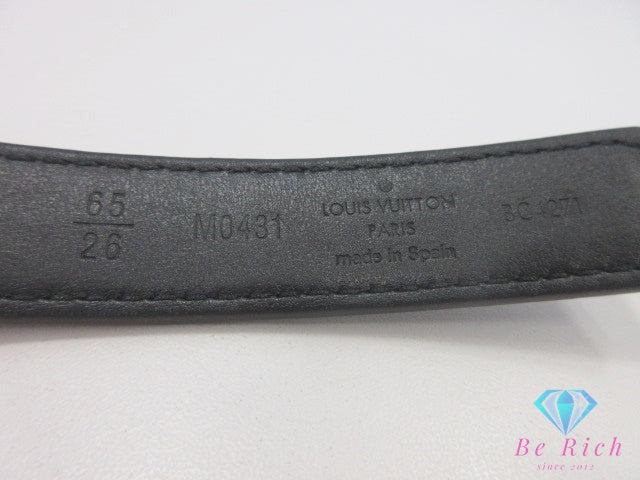 ルイ ヴィトン LOUIS VUITTON レディース ベルト LV アイコニック 20MM リバーシブル サイズ 65 ブラウン ブラック 茶 黒 PVC カーフ レザー ロゴ バックル 【中古】【送料無料】 bh2802