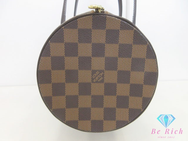 ルイ ヴィトン LOUIS VUITTON ダミエ パピヨン 30 ハンドバッグ N51303 モノグラム LV ロゴ ポーチ 付 筒型 丸型 鞄 【中古】【送料無料】bk10088