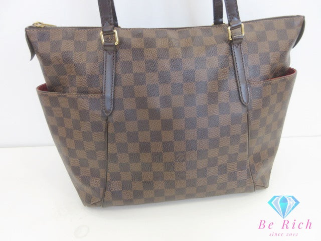 ルイ ヴィトン LOUIS VUITTON トートバッグ ダミエ エベヌ トータリー MM N41281 茶 ブラウン PVC レザー ショルダーバッグ ハンドバッグ 【中古】【送料無料】 bk10106
