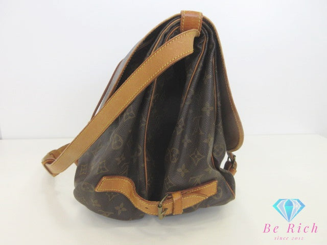 ルイ ヴィトン LOUIS VUITTON ショルダーバッグ モノグラム ソミュール 43 M42252 ブラウン 茶 ダブルフラップ 肩掛け 斜め掛け【中古】【送料無料】bk10111