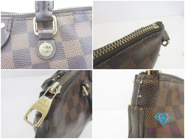 ルイ ヴィトン LOUIS VUITTON ダミエ シエナ PM ハンドバッグ N41545 ダミエ エベヌ ブラウン LV ロゴ ショルダーバッグ 手提げ 肩掛け 鞄 【中古】【送料無料】bk10114