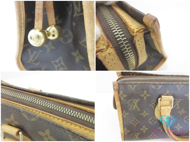 ルイ ヴィトン LOUIS VUITTON モノグラム ポパンクール M40009 茶 ブラウン LV ロゴ ハンドバッグ 手提げ 鞄 【中古】【送料無料】 bk10142