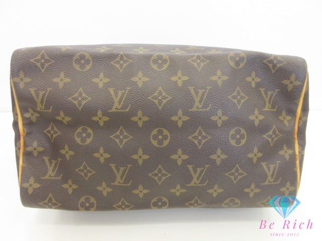 ルイ ヴィトン LOUIS VUITTON モノグラム スピーディ 30 M41526 LV ロゴ PVC レザー 茶 ブラウン ハンドバッグ 手提げ ミニ ボストン【中古】【送料無料】bk10143