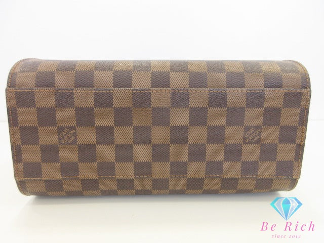 ルイ ヴィトン LOUIS VUITTON ハンドバッグ ダミエ トリアナ N51155 エベヌ ブラウン 茶 PVC レザー ショルダーバッグ 鞄 【中古】【送料無料】 bk10145