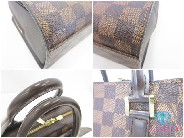 ルイ ヴィトン LOUIS VUITTON ハンドバッグ ダミエ トリアナ N51155 エベヌ ブラウン 茶 PVC レザー ショルダーバッグ 鞄 【中古】【送料無料】 bk10145