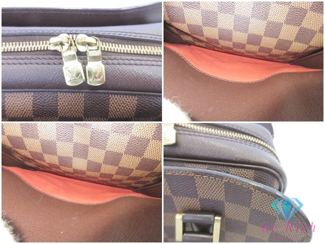 ルイ ヴィトン LOUIS VUITTON ハンドバッグ ダミエ トリアナ N51155 エベヌ ブラウン 茶 PVC レザー ショルダーバッグ 鞄 【中古】【送料無料】 bk10145