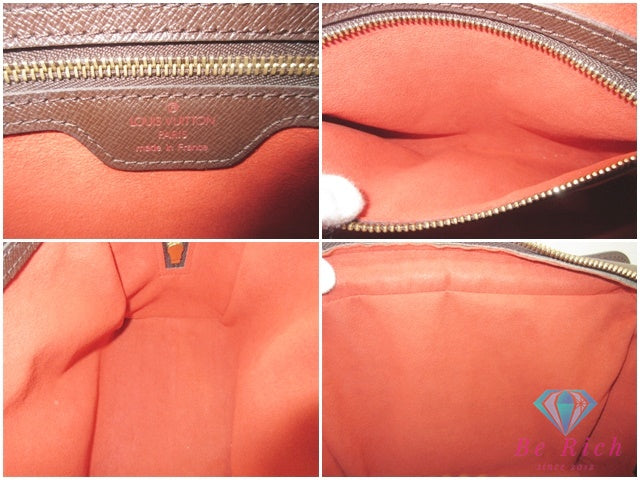 ルイ ヴィトン LOUIS VUITTON ハンドバッグ ダミエ トリアナ N51155 エベヌ ブラウン 茶 PVC レザー ショルダーバッグ 鞄 【中古】【送料無料】 bk10145