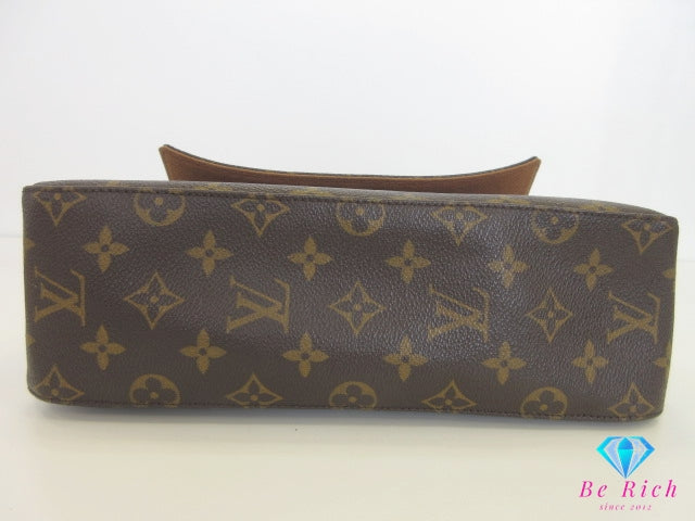 ルイ ヴィトン LOUIS VUITTON ハンドバッグ モノグラム ミニ ルーピング M51147 ブラウン 茶 PVC レザー ロゴ ショルダーバッグ 肩掛け バッグ 鞄 レディース 【中古】【送料無料】 bk10178