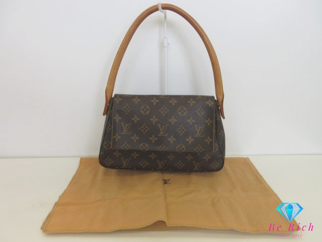 ルイ ヴィトン LOUIS VUITTON ハンドバッグ モノグラム ミニ ルーピング M51147 ブラウン 茶 PVC レザー ロゴ ショルダーバッグ 肩掛け バッグ 鞄 レディース 【中古】【送料無料】 bk10178