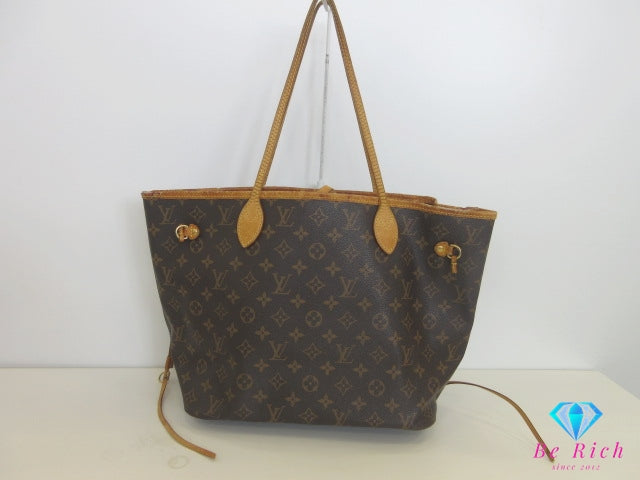 ルイ ヴィトン LOUIS VUITTON トートバッグ ショルダーバッグ モノグラム ネヴァーフル MM M40996 ブラウン 茶 フューシャ ピンク ポーチなし LV ロゴ ハンドバッグ 鞄 【中古】【送料無料】 bk10183
