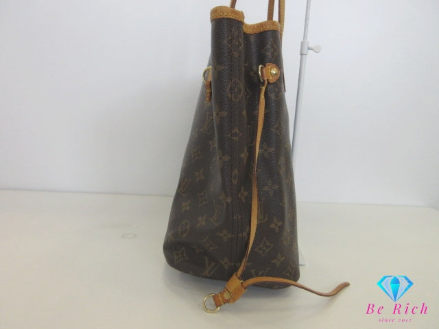 ルイ ヴィトン LOUIS VUITTON トートバッグ ショルダーバッグ モノグラム ネヴァーフル MM M40996 ブラウン 茶 フューシャ ピンク ポーチなし LV ロゴ ハンドバッグ 鞄 【中古】【送料無料】 bk10183