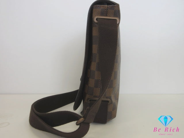 ルイ ヴィトン LOUIS VUITTON ショルダーバッグ ダミエ ブルックリン PM N51210 エベヌ 茶 LV ロゴ ポシェット メッセンジャーバッグ クロスボディ 鞄 【中古】【送料無料】 bk10184