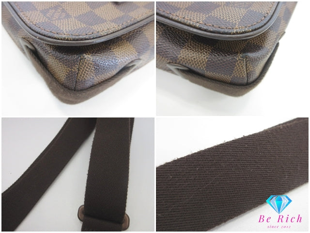 ルイ ヴィトン LOUIS VUITTON ショルダーバッグ ダミエ ブルックリン PM N51210 エベヌ 茶 LV ロゴ ポシェット メッセンジャーバッグ クロスボディ 鞄 【中古】【送料無料】 bk10184