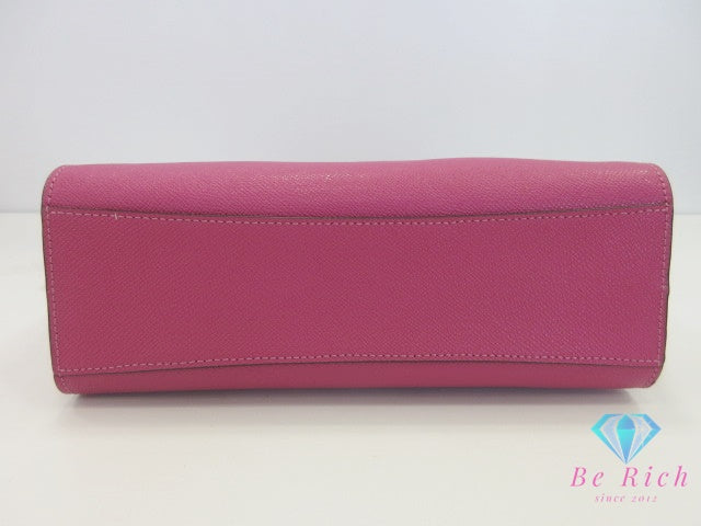 コーチ COACH 2way ハンドバッグ ショルダーバッグ F30555 ピンク レザー 肩掛け 斜め掛け 鞄 【中古】【送料無料】 bk10205