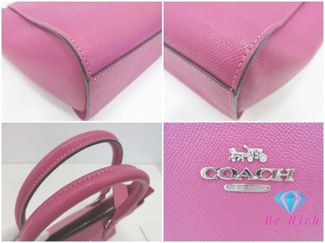 コーチ COACH 2way ハンドバッグ ショルダーバッグ F30555 ピンク レザー 肩掛け 斜め掛け 鞄 【中古】【送料無料】 bk10205