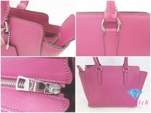 コーチ COACH 2way ハンドバッグ ショルダーバッグ F30555 ピンク レザー 肩掛け 斜め掛け 鞄 【中古】【送料無料】 bk10205