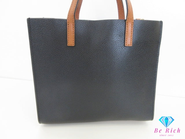 マーク ジェイコブス MARC JACOBS 2way ハンドバッグ ショルダーバッグ M0016132 ブラック アイボリー ブラウン レザー ショルダーなし 鞄 【中古】【送料無料】 bk10207