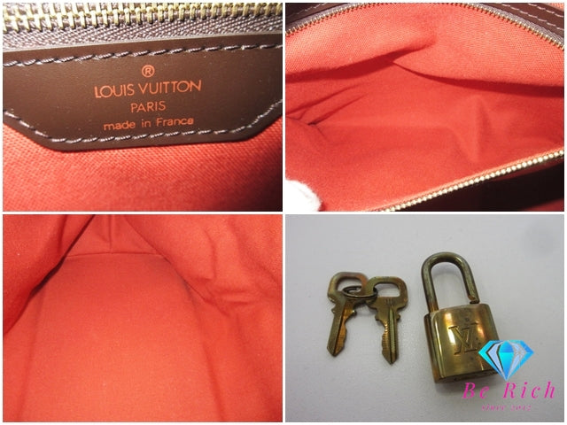ルイ ヴィトン LOUIS VUITTON トートバッグ ショルダーバッグ ダミエ チェルシー N51119 エベヌ ブラウン 茶 PVC レザー ハンドバッグ 肩掛け バッグ 鞄 メンズ レディース 【中古】【送料無料】 bk10340