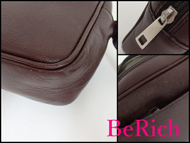 バリー セカンドバッグ 茶 ブラウン レザー クラッチバッグ ビジネス BALLY 【中古】【送料無料】bk5170