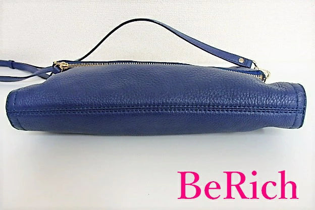 ケイトスペード 2way ショルダーバッグ PXRU4669 青 ブルー PVC クラッチバッグ kate spade 【中古】【送料無料】 bk5601